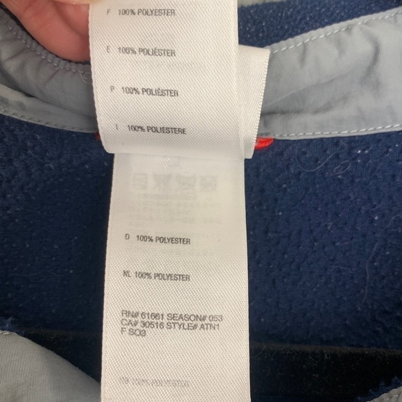 The North Face Men’s Fleece Button Front Shirt - Blue, Size Medium - Picture 3 of 6